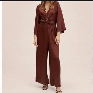 Brand new Satin jumpsuit- Size Large